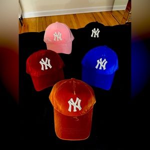 NY Bling Velvet Baseball cap